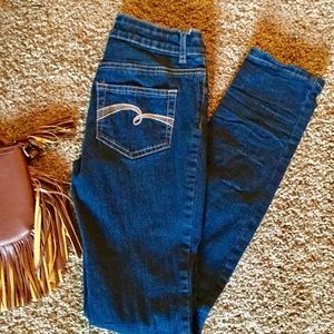 Justice dark blue jeans